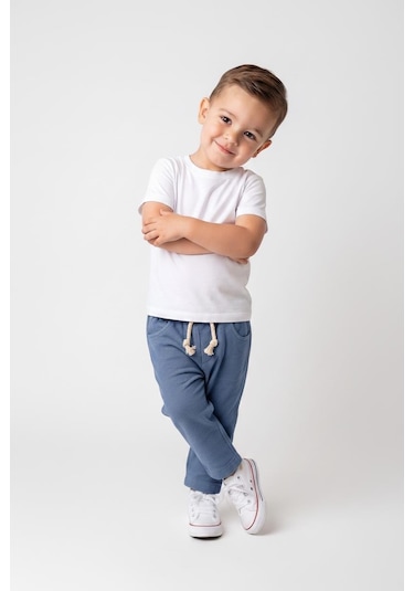 MiaBaby Bebek Müslin Pantolon Indigo