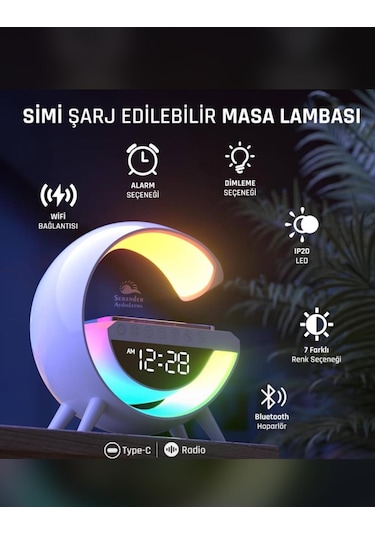 Noas Simi Şarjlı Masa Lambası Beyaz