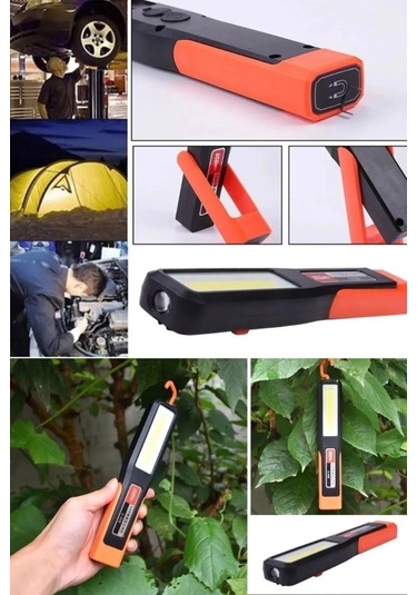 Pasajdanal Profesyonel Acil Durum Tamirci Feneri Mıknatıslı Şarjlı Sarı