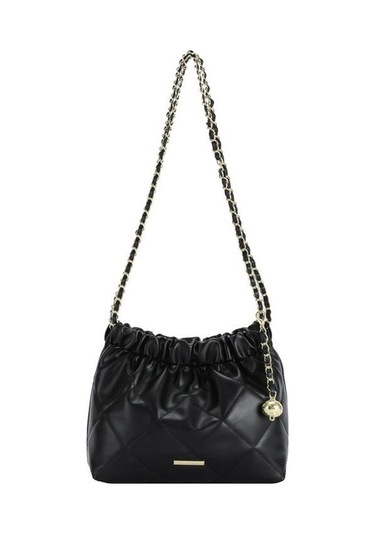 Dancemonkey Zincir Siyah Rahat Omuz Moda Kapasiteli Crossbody Çantası Çanta Büyük Boy Şık Kadın Günlük Çanta Siyah