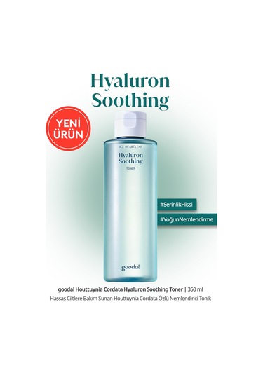 Hassas Ciltlere Bakım Sunan Nemlendirici Tonik Goodal Houttuynia Cordata Hyaluron Soothing Toner