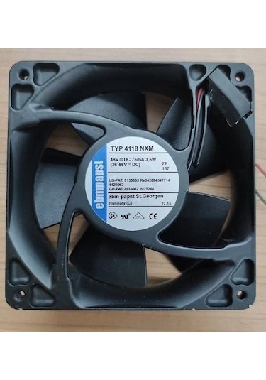 Ebmpapst 4118nxm 120x120x38mm 48volt Kare Fan