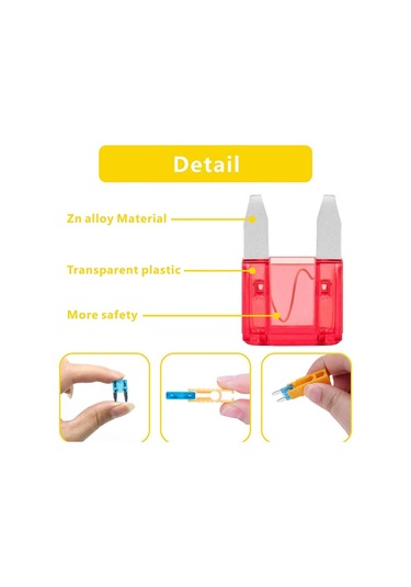 Kutuda 220 Adet Araç Sigortası, Orta Boy Sigortalar Ve Küçük Fişli Sigortalar