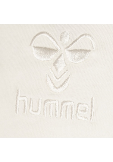 Hummel Britt Oversize Erkek Beyaz Yuvarlak Yaka Tişört Beyaz