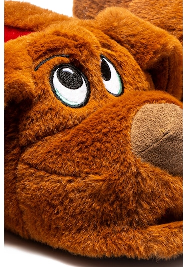 Karamel Erkek Hayvanlı Panduf Kahverengi 41/46 Kahve