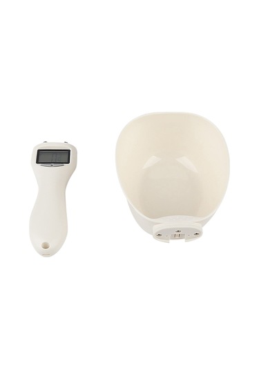 Evcil Hayvan Ölçüm Kaşığı Elektronik Tartım Aracı Dijital Mutfak Terazisi Beyaz