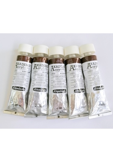 Akademie Akrilik Boya 60ml 669 Burnt Umber Çok Renkli