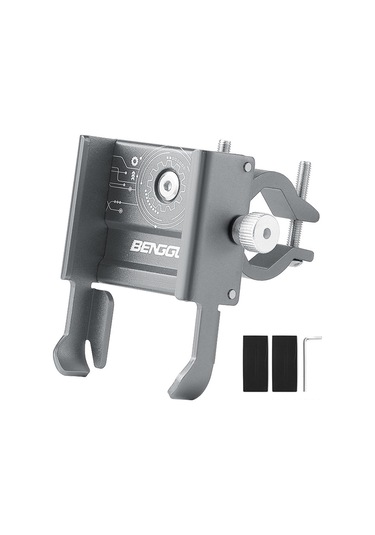 Suofeng Alüminyum Bisiklet Telefon Tutucu, Motor, Elektrikli Scooter İçin Navigasyon Ve Takip, Titanyum Renkli Temel Model Gri