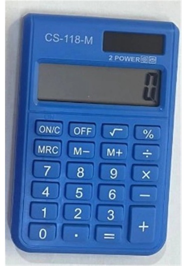 Csl Cs-118-m Mavi 8 Hane Cep Tipi Hesap Makinesi Çok Renkli