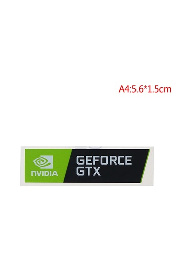 5 Adet Yeni Nvıdıa Gtx Geforce Dizüstü Masaüstü Bilgisayar Etiket Dekoratif Sticker Bordo