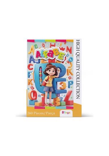 Btoys 260 Parça Puzzle Alfabe 9073