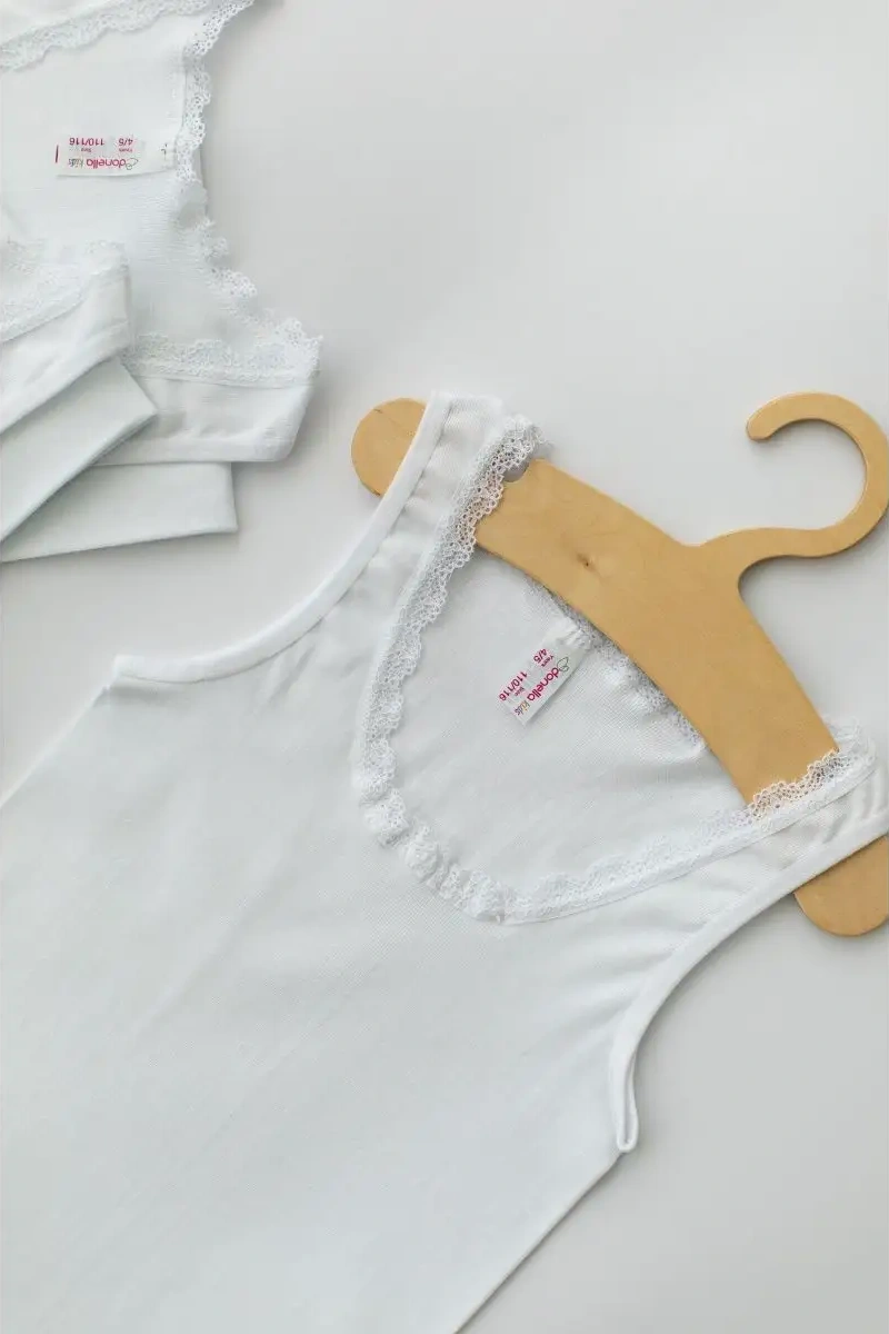 Donella Çocuk İç Giyim Atlet Seti 5 Parça 104290428 Beyaz