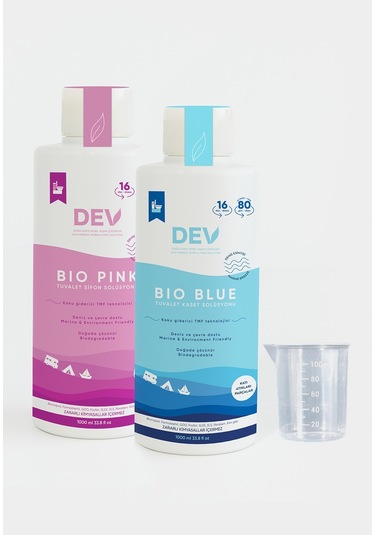 Dev Bio Blue&Pink Tuvalet Kimyasalları 1L -16 Doz Paket