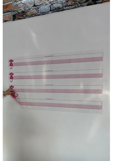 Ollevra Kılavuz Çizgili Akıllı Kağıt Yazı Tahtası Duvarda İz Bırakmaz Statik Yeni Müfredata Uygun 100x56cm Çok Renkli