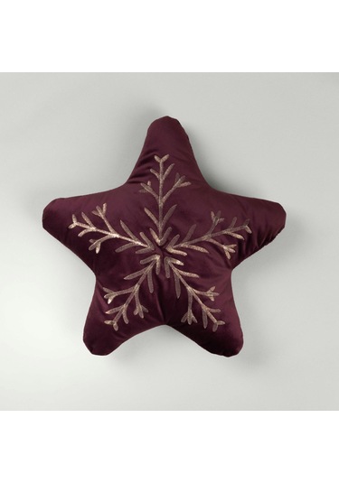 Linens Star 37x35 Cm Kırlent Bordo Bordo