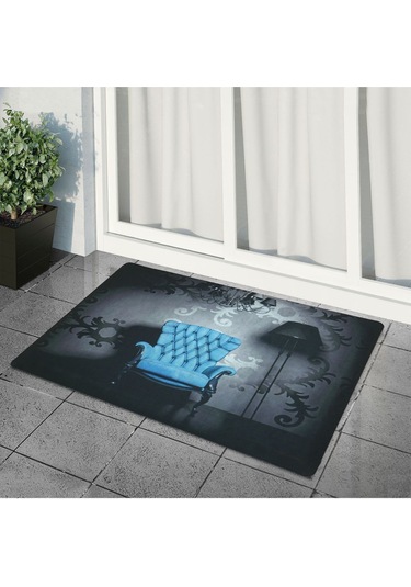 Koltuk Baskılı Kaliteli Kauçuk Kapı Önü Paspası 001