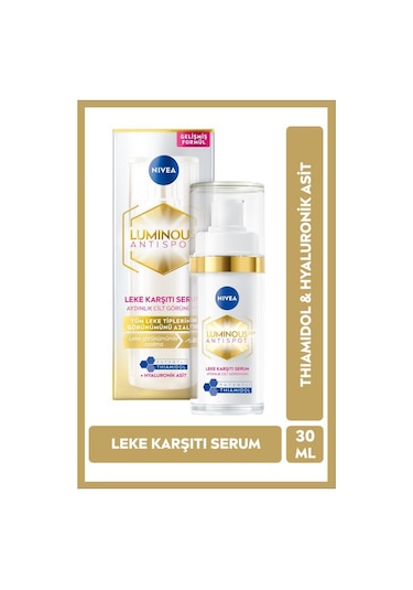 Nivea Luminous630 Thiamidol Etkili Leke Karşıtı Cilt Serumu Hyaluronik Asit Cilt Tonu Eşitleyici 30 ML