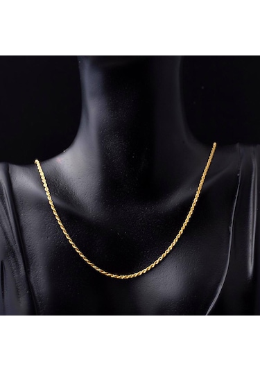 Burgu 14 Ayar Altın Zincir 55 cm. 14HL551