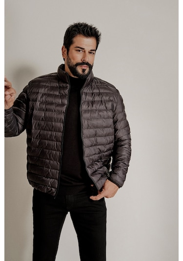 Ac&Co / Altınyıldız Classics Standart Fit Normal Kesim Dik Yaka Erkek Mont Siyah