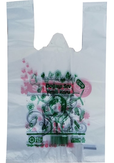 Bio Eczane Poşeti Baskılı Orta Atlet Poşet 5 KG 25 x 40 CM