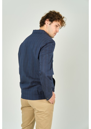 Lucas Erkek Ekoseli Gömlek Yaka Mevsimlik Spor Mont 3718 Parlement Parlement