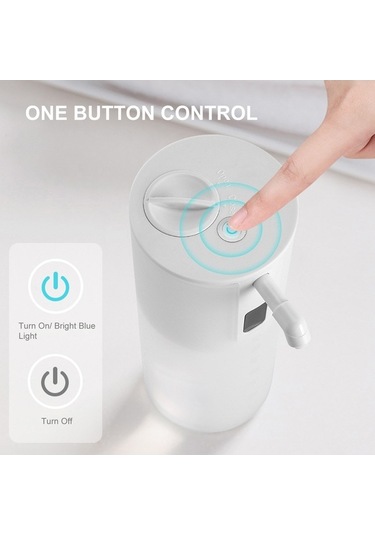 Dancemonkey 350ml Otomatik Köpüklü Sabun Dispanseri, Kızılötesi Sensörlü, Pilli, Dokunmasız, Ev/mutfak Siyah/ Siyah