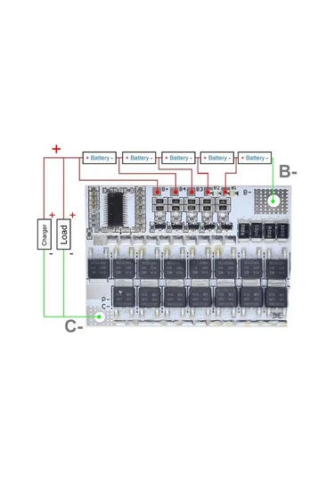 Qrp Li-ıon Hücreler İçin 5s/100a Bms Denetleyici - 21v 18650, 26650 214365272