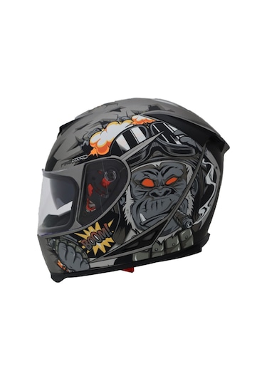Cox Güneş Vizörlü Kapalı Kask Sr-F Boom Mat