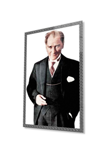 Atatürk Cam Tablo 4mm Dayanıklı Temperli Cam, Atatürk Glass Wall Art130
