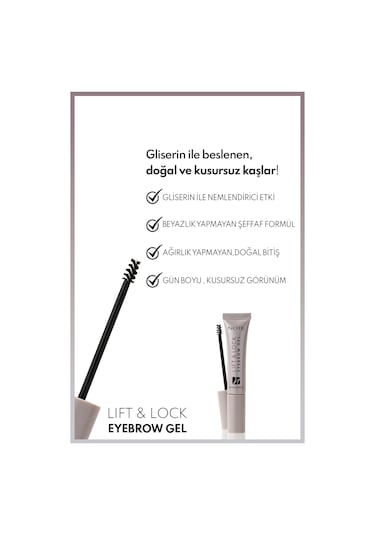 Lift & Lock Eyebrow Gel Şeffaf Kaş Sabitleyici Jel