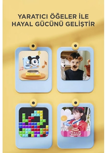 Torima Cmr-16 Pembe Mini 1080p Hd Çocuk Kamera Dijital Fotoğraf Makinesi 2.0 Inç Ekran 5 Adet Oyun