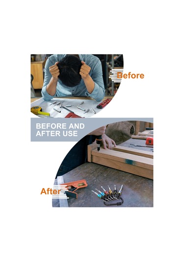 Gajeena Alüminyum Anahtar Zinciri Uzatma Kolu, 1/4 İnç Hızlı Hex Saplı, 500g Taşıma Kapasitesi, Çok Renkli, Cep Boyutu, Tornavida Ucu Tutucu Seti