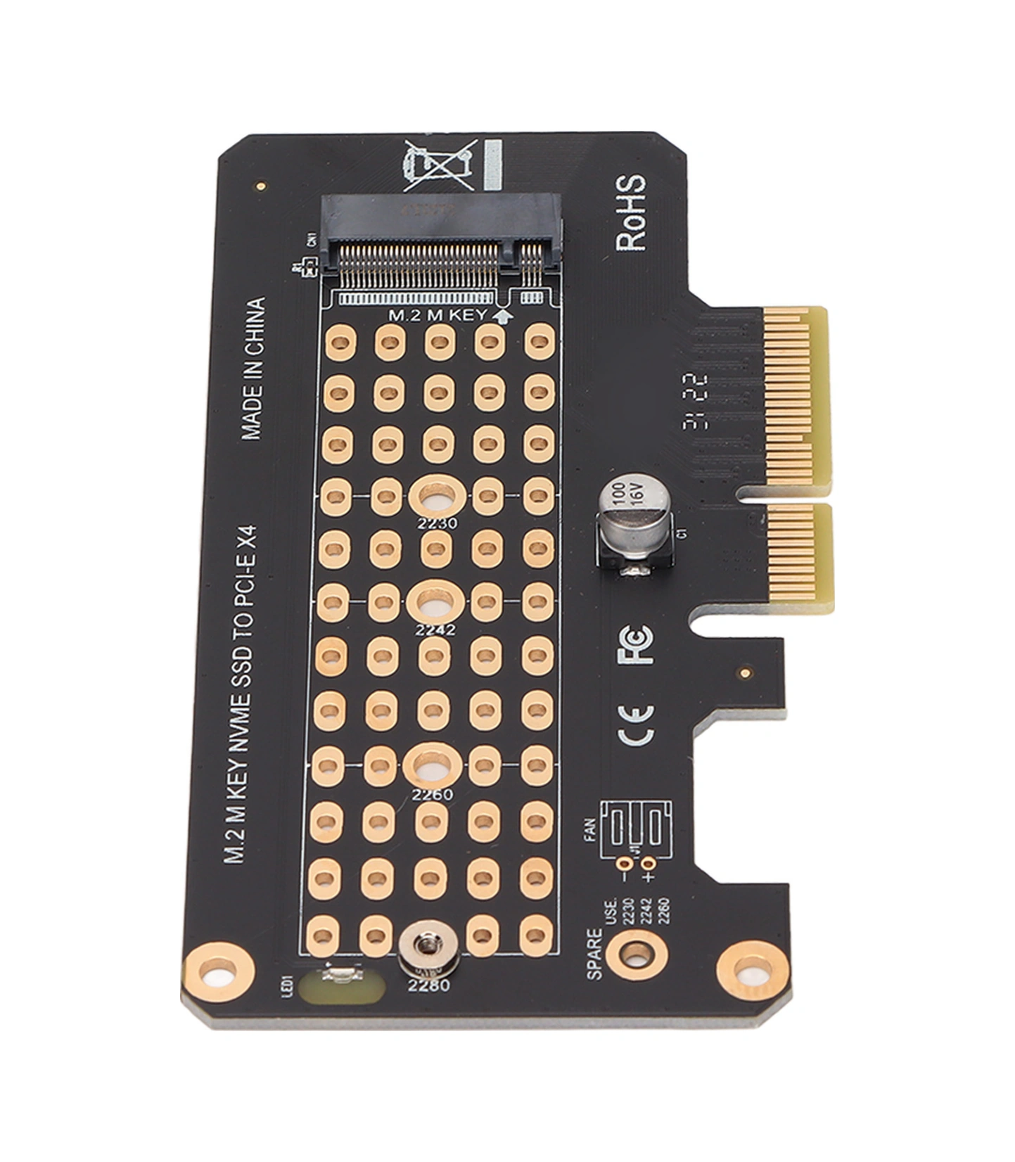 Xiyyadms M.2 Nvme M Key Ssd'den Pcıe 3.0'a X4 Donüştürücü Kartı - 32gbps Hız, 2230/2242/2260/2280 Destekli, Win/mac/linux Uyumlu, Yarı Yüksek Panelli Genişletme Kartı