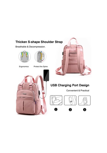 Kadın Sırt Çantası, Dizüstü Bilgisayar Çantası, Okul Sırt Yeşil