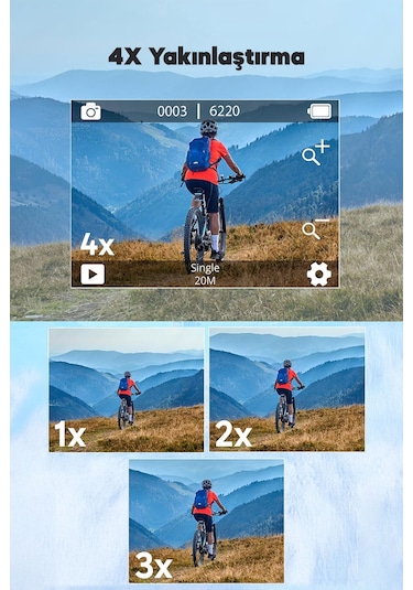 Akaso V50X Native 170° 4K Ultra HD Aksiyon Kamerası
