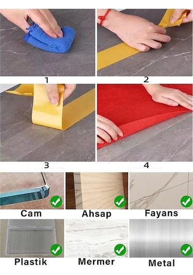 Halı Kaydırmaz Bant Halı Kilim Sabitleme Ve Yapıştırma Bandı Çift Taraflı Bant 5 M