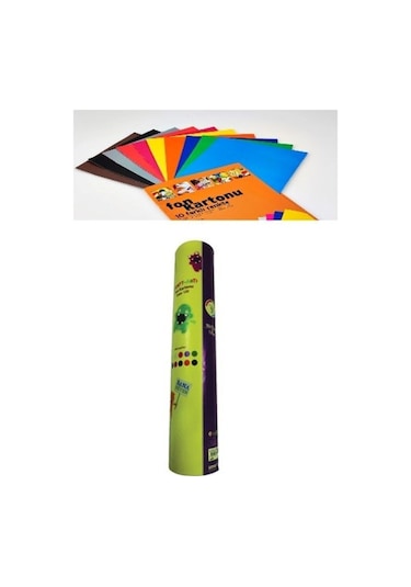 50x70 10 Renk Fon Kartonu 120 G