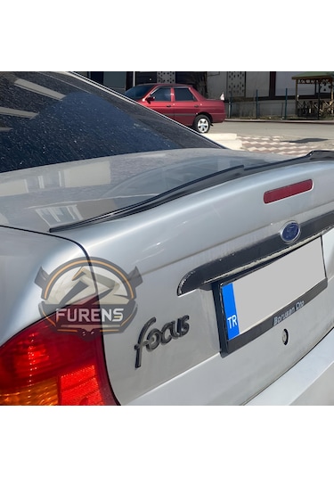 Ford Focus 1 1999-2005 Piano Black Yarasa Tip Üniversal Spoiler Elastik Bagaj Üstü Çıta