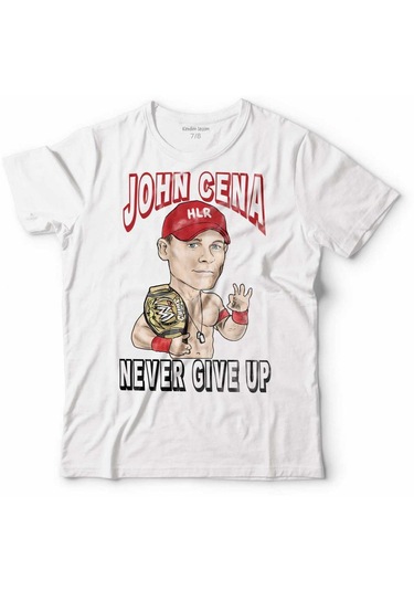 John Cena Never Gıve Up Wwe Amerikan Güreşi Çocuk Tişört 001