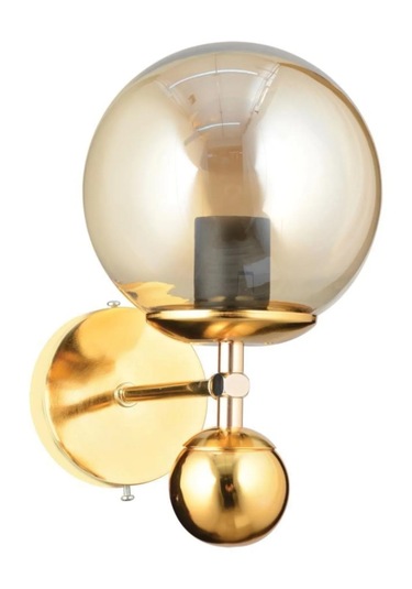 İstanbul Avize Larin Tekli Gold Sarı Glop Camlı Aplilk