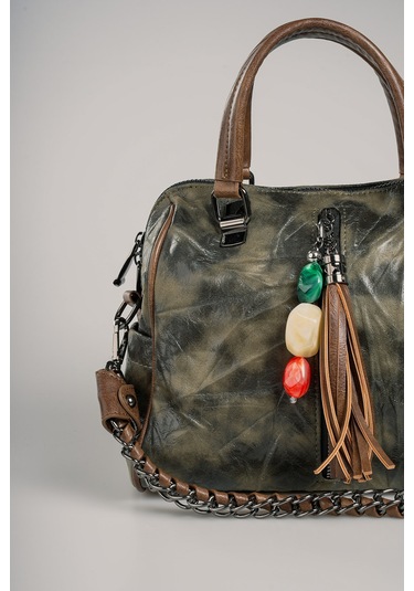 Ççs Kadın Omuz Çantası Ccs18030 Koyu-yeşil Koyu-yeşil