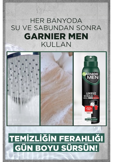 Garnier Men Lekesiz Koruma Antiperspirant Erkek Deodorant 150 ML
