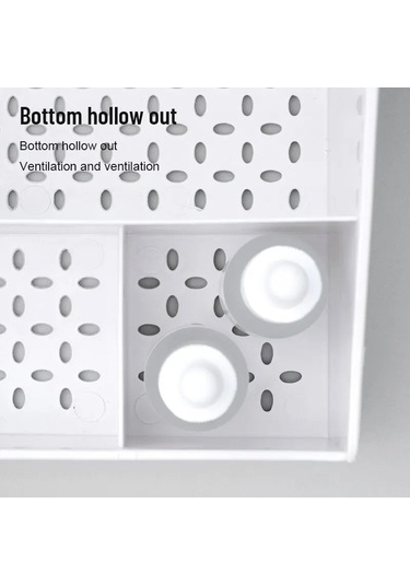 Çekmece Tip Makyaj Kutusu Yatakhane Düzenleme Plastik Depo Beyaz