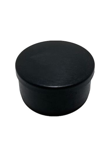 Yuvarlak Demir Profil İç Tapa Geçme Plastik Ayak Geçme Koruma Plastiği 50mm 4 Adet Siyah Siyah