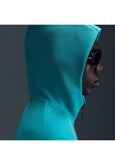 Nike Fleece Windrunner Tam Boy Fermuarlı Erkek Ceketi-sportxoutlet Mavi