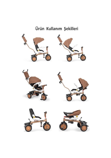 Rival Rv505 Casablanca Ebeveyn Kontrollü 3 Tekerlekli Bisiklet Siyah Antrasit