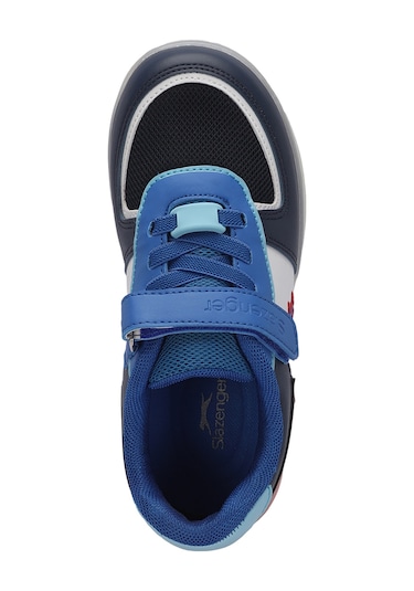 Slazenger  PERLE Çocuk Cırt Cırtlı Lacivert  -  Beyaz  Sneaker