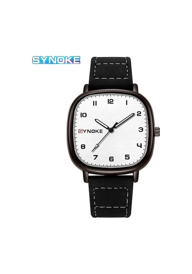 Synoke Kuvars Moda Erkek Kol Saati 001 Kahverengi