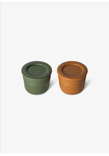 Citron Mini Sos Kapları 2'li Set - Caramel / Green 1286876
