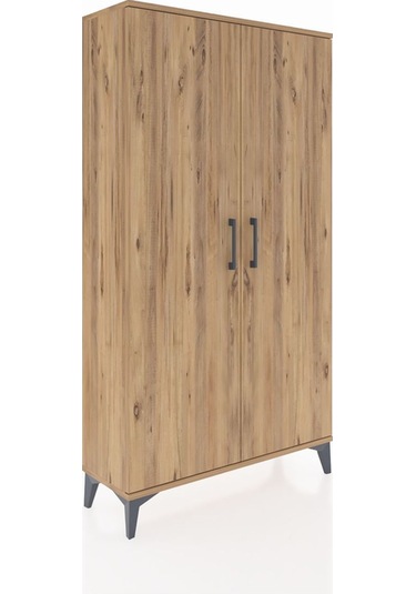 Arges Dolap Tek Raflı Tek Çekmeceli Tek Askılı 88x30x163 Çam-çam Atlas Çam